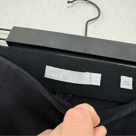 Vince Black Stitch Front Seam Ponte Leggings Pants Size Small - Picture 4 of 4